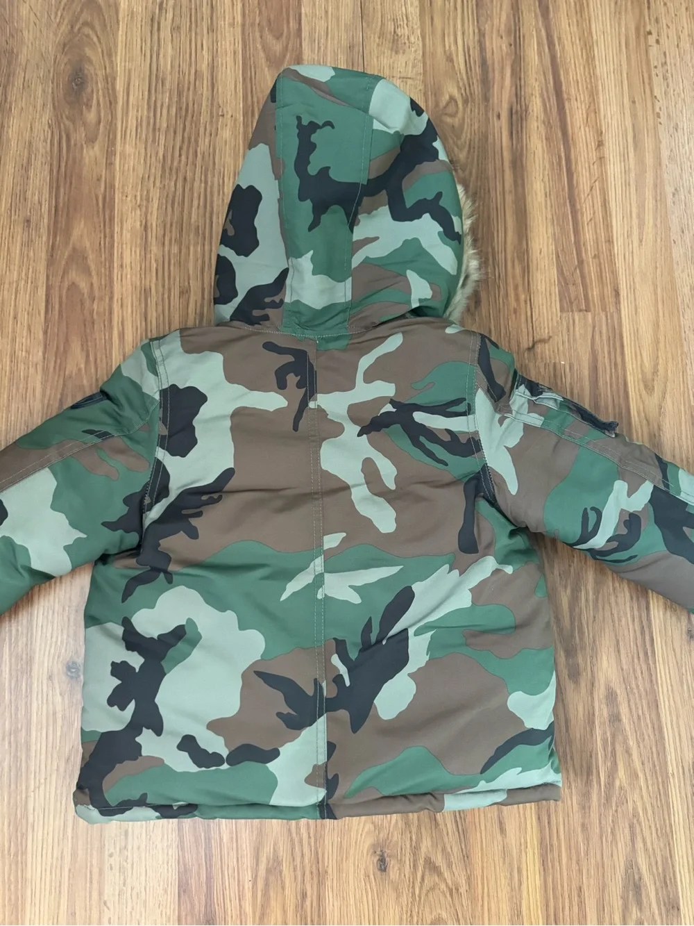 NWOT Polo Ralph Lauren Jacket Little Boys Camo Water Resistant Down Parka Green